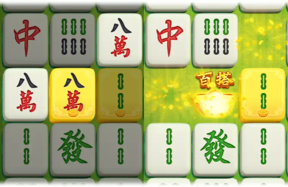 Golden mahjong symbols