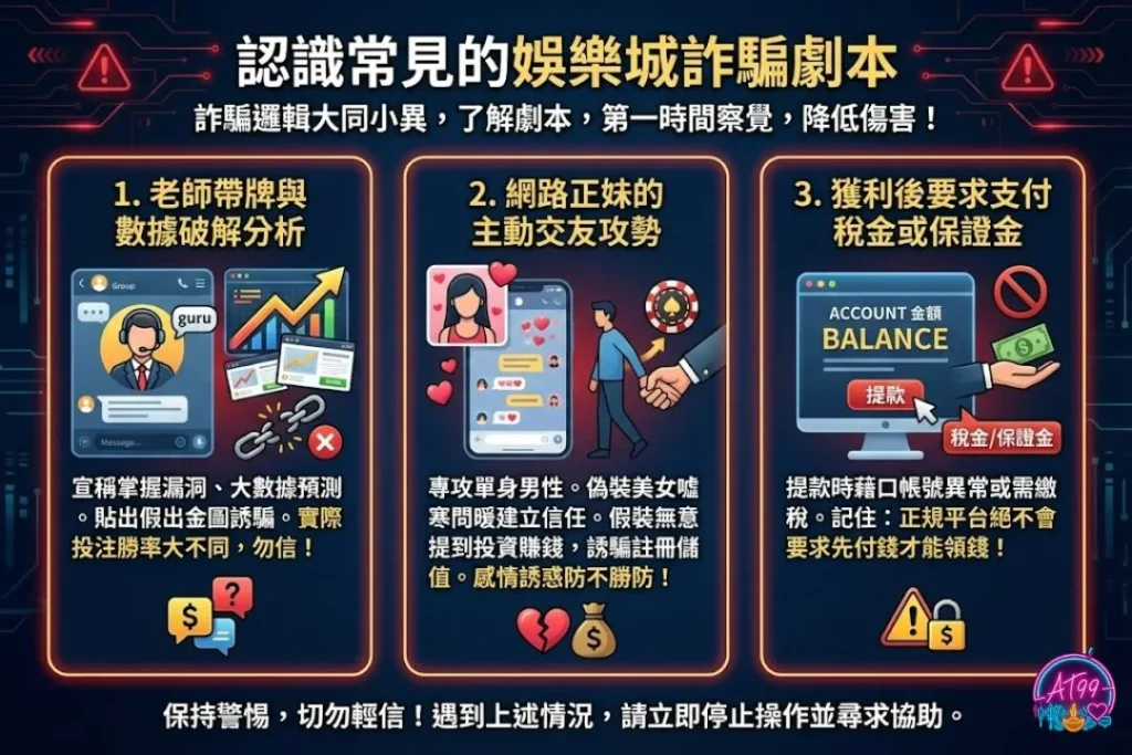 【娛樂城詐騙】3大常見劇本與6大自救方法,詐物無所遁形! 1 娛樂城詐騙劇本