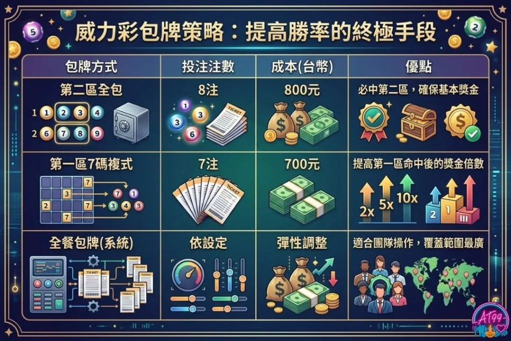 【威力彩選號】必勝攻略:從買法到包牌技巧,財富自由全靠這篇 2 威力彩包牌